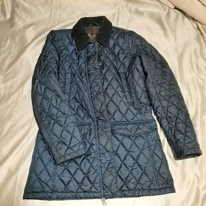 Navy Blue Barbour Quilted Jacket